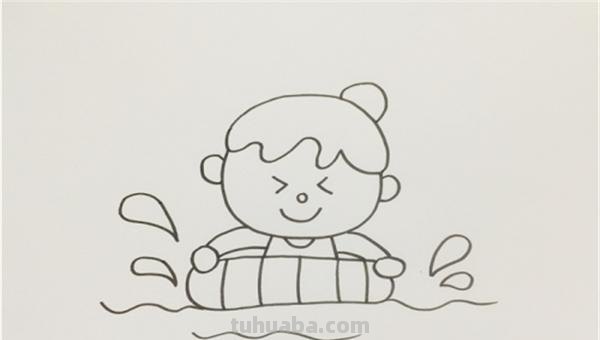 宝宝怎么画简笔画图片 简笔画宝宝游泳的画法？