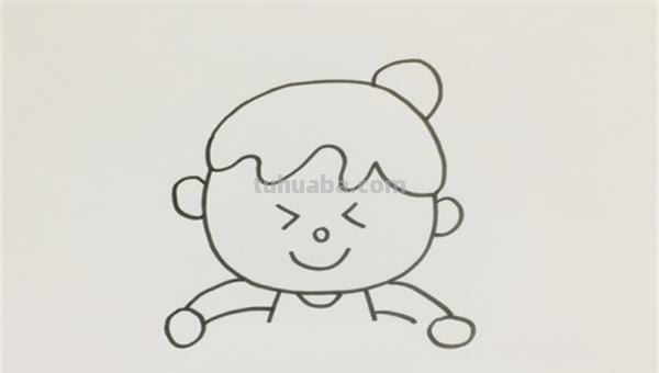 宝宝怎么画简笔画图片 简笔画宝宝游泳的画法？