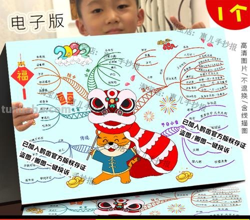 可爱虎年思维导图怎么画 怎样画思维导图？