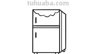 冰箱怎么画简笔画图片 一年级我家的冰箱画画？