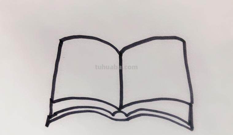 打开的书怎么画简笔画 怎样画打开的书？