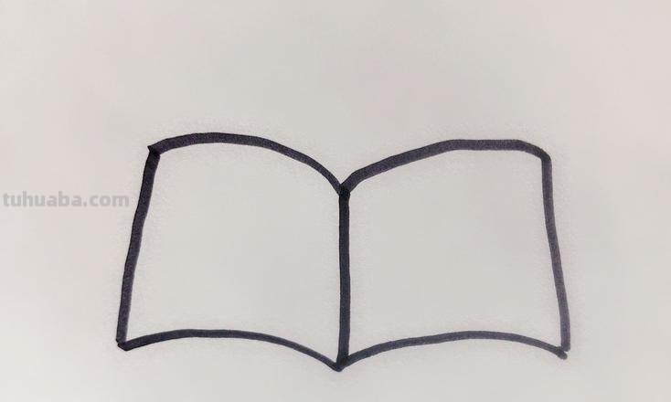 打开的书怎么画简笔画 怎样画打开的书？