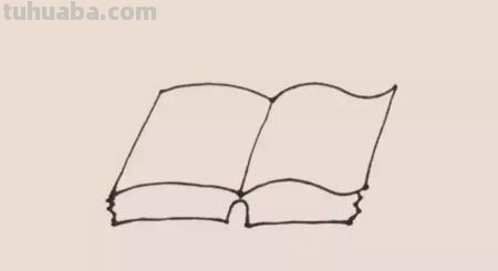 打开的书怎么画简笔画 怎样画打开的书？