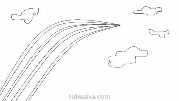 彩虹怎么画简笔画图片 3-6岁简单树叶画彩虹？