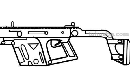 彩铅画的科技枪怎么画 绝地求生Vector冲锋枪怎么画？