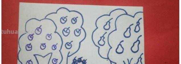 苹果树怎么画 简笔画 苹果树儿童画？