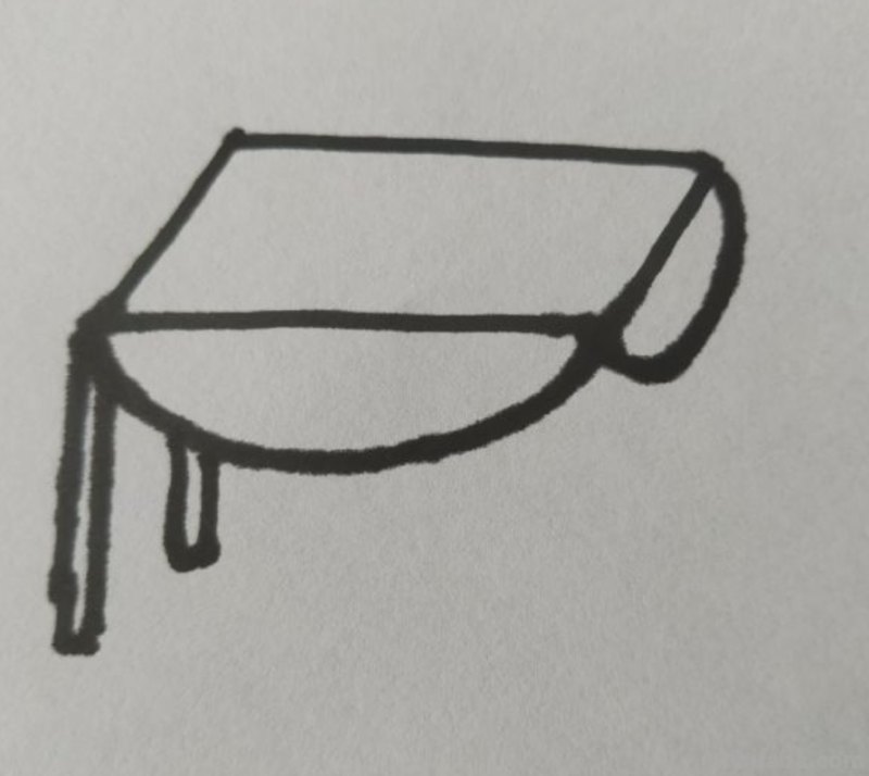 用彩铅画桌子图片怎么画 一年级画桌子？