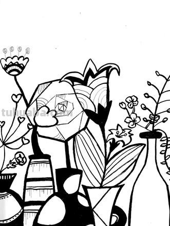怎么画花瓶和花简笔画 简笔画入门必学教程——花瓶与花朵?