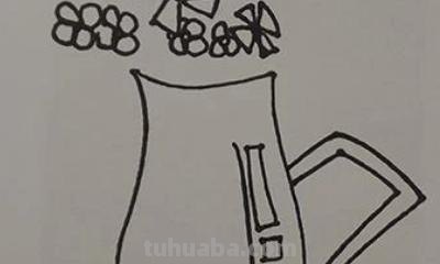怎么画花瓶和花简笔画 简笔画入门必学教程——花瓶与花朵？