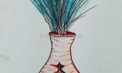 怎么画花瓶和花简笔画 简笔画入门必学教程——花瓶与花朵？