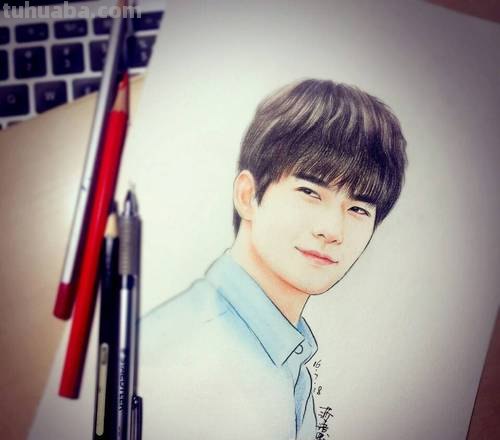 杨洋彩铅画 杨洋彩铅画图片