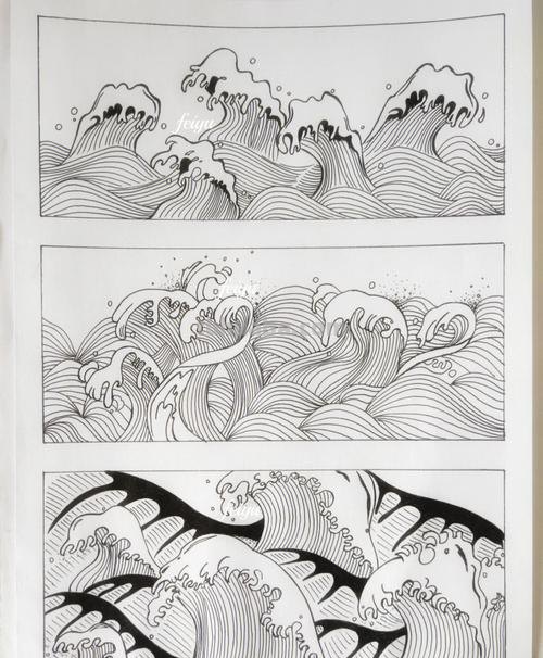 浪花怎么画简笔画图片 简笔画水的浪花这样画？