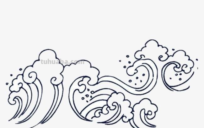 浪花怎么画简笔画图片 简笔画水的浪花这样画？