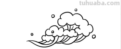 浪花怎么画简笔画图片 简笔画水的浪花这样画？