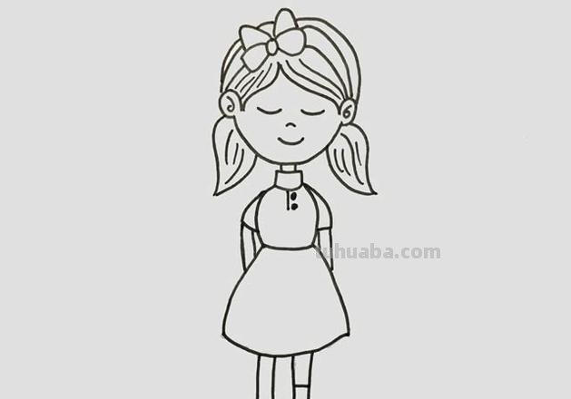 漂亮的女生简笔画画法 漂亮的女生简笔画画法图片