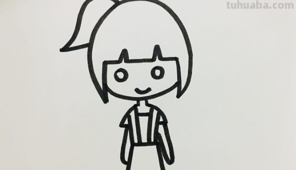 人怎么画简笔画 女孩 全身