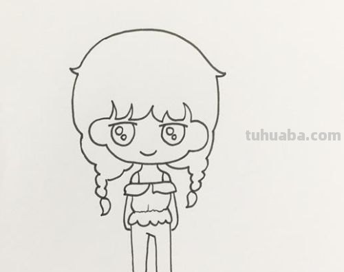 女孩子怎么画简单又漂亮图片