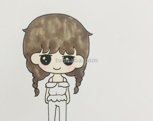 女孩子怎么画简单又漂亮图片