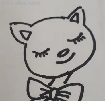 儿童彩铅布偶猫咪怎么画 彩色铅笔画可爱的小猫咪的教程详细步骤？