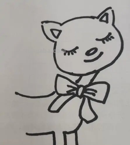 儿童彩铅布偶猫咪怎么画 彩色铅笔画可爱的小猫咪的教程详细步骤？