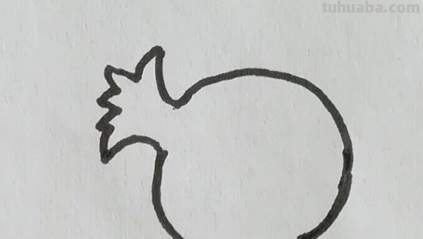 石榴树怎么画简笔画 简笔画石榴花？