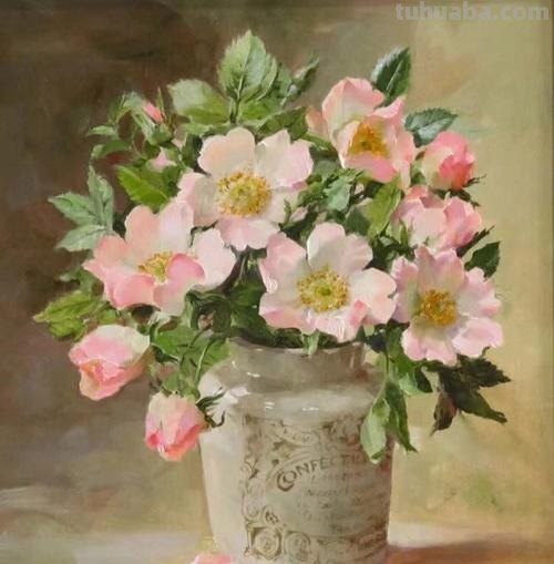 静物花卉-英国画家Neil Carroll系列4