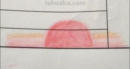 黄昏的天空彩铅怎么画 日落，彩色铅笔绘画，详细步骤教程？