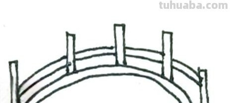 彩铅画怎么画风景桥 怎么手绘小桥流水山水风景简笔画？