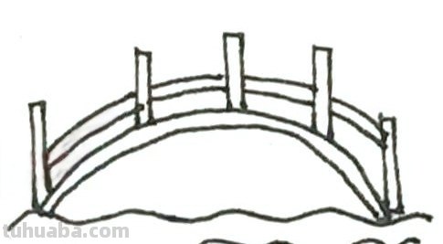 彩铅画怎么画风景桥 怎么手绘小桥流水山水风景简笔画？
