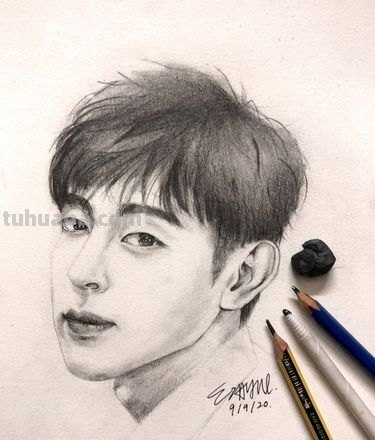 邓伦素描画像 邓伦素描画像教程