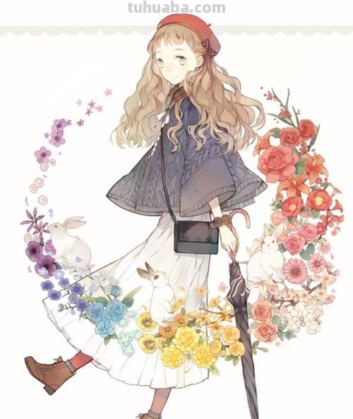 森系小清新水彩画教程 森系小清新水彩画教程 少女