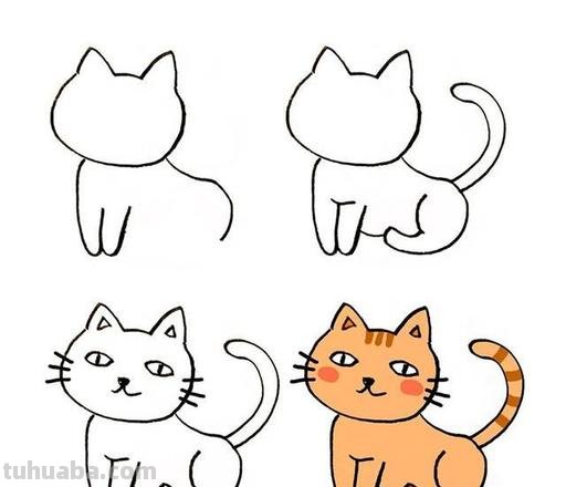 猫咪简笔画步骤教程 猫咪简笔画步骤教程