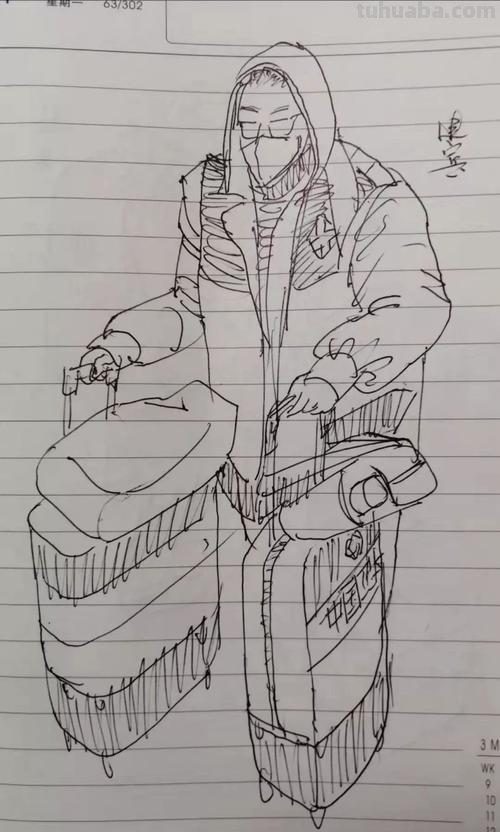 速写医生人 怎么画穿防护服的医生的钢笔速写?