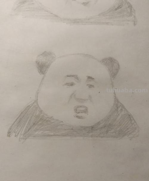 怎么用彩铅画熊猫头 如何画熊猫头表情包?