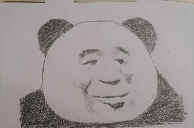 怎么用彩铅画熊猫头 如何画熊猫头表情包?
