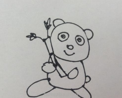 怎么用彩铅画熊猫头 如何画熊猫头表情包？