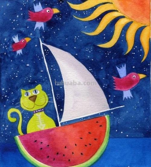 儿童水粉画教程 儿童水粉画教程100课