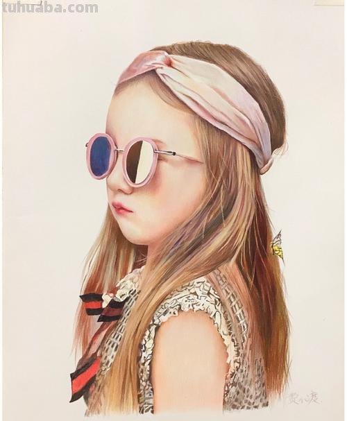 人物彩铅画 人物彩铅画图片