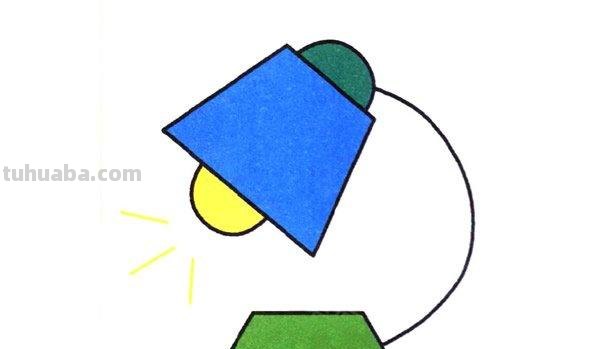 灯怎么画简笔画图片 卡通简笔画:台灯怎么画?