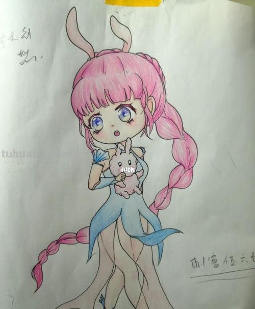动漫少女怎么画彩铅教程 怎么用彩铅画小舞?