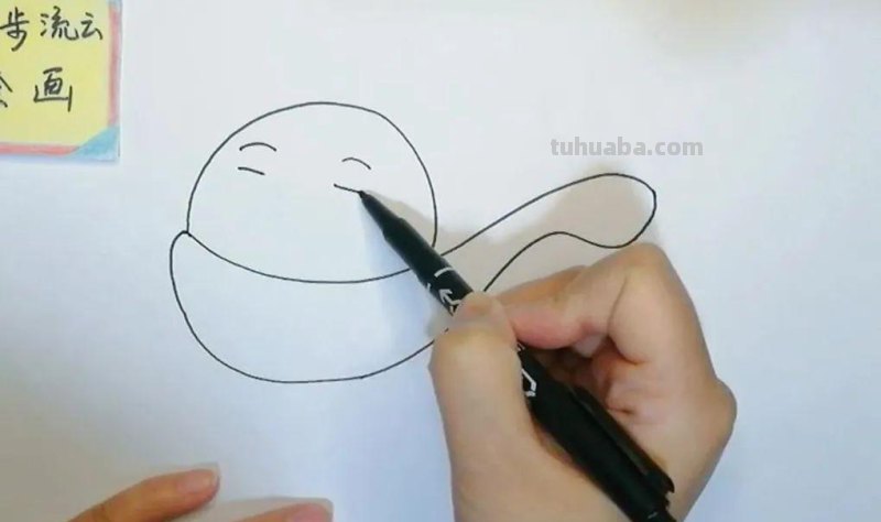 儿童简笔画教程：汤圆，简单的绘画步骤