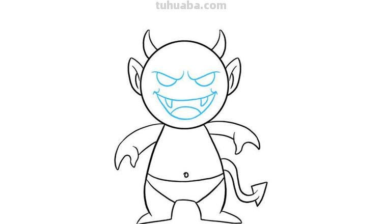 恶魔怎么画简笔画图片 可爱小恶魔画画教程?