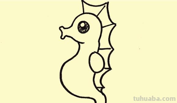 怎么画海马简笔画图片 如何画海马的简笔画？