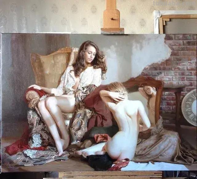 俄罗斯艺术家玛丽娜（Marina ）的人体油画作品欣赏