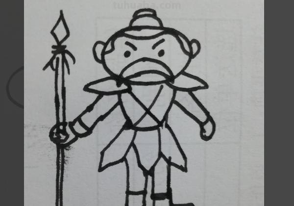 古代人怎么画简笔画 怎么画古代的士兵简笔画？