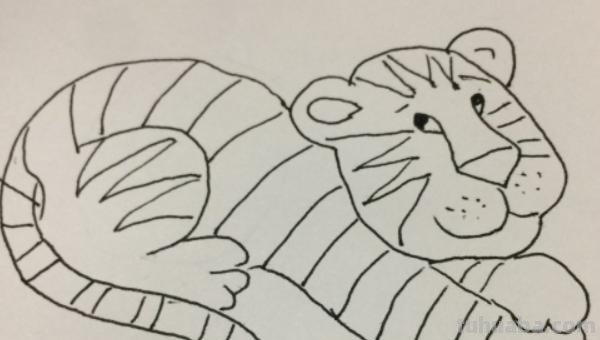 生肖老虎怎么画彩铅图 如何画一只老虎,画老虎教程？