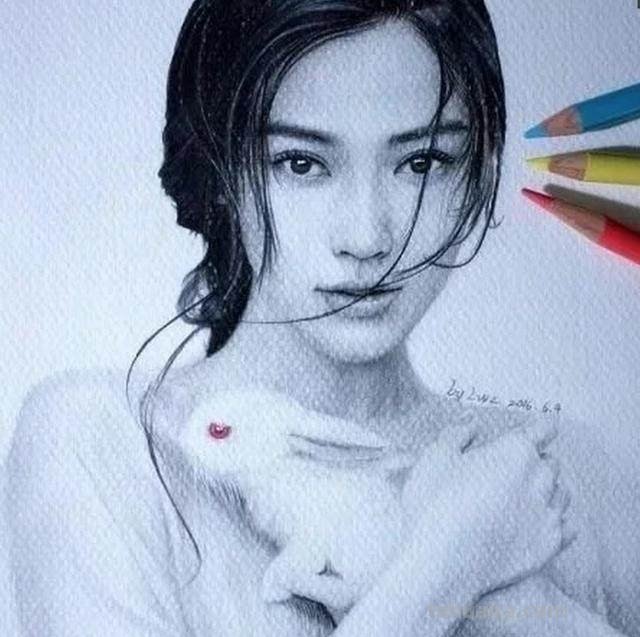 素描女神,当下7位女神素描欣赏,你觉得谁最像
