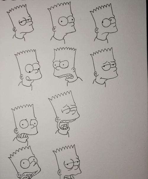 辛普森简笔画画法教程 辛普森简笔画画法教程图片大全