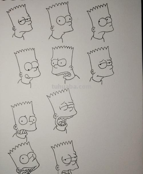 辛普森简笔画画法 辛普森简笔画步骤