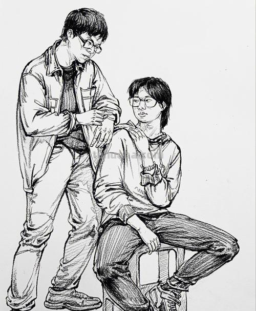 双人速写人 双人速写先画哪个人？